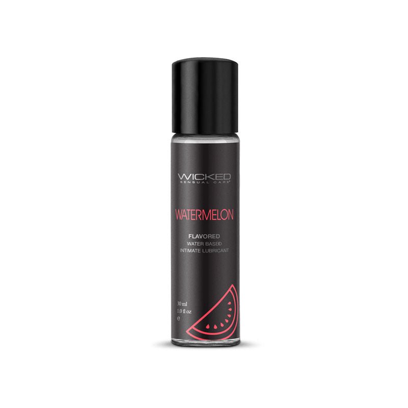 Wicked Aqua Watermelon Flavoured Water Based Lubricant - 30 ml (1 oz) Bottle